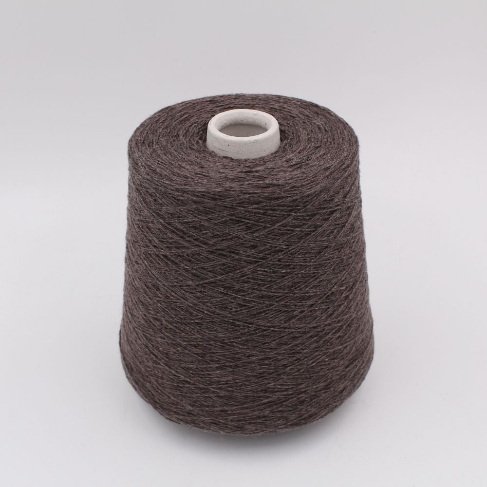 100% Cashmere nm 2/14 color dark brown cones 650 gr