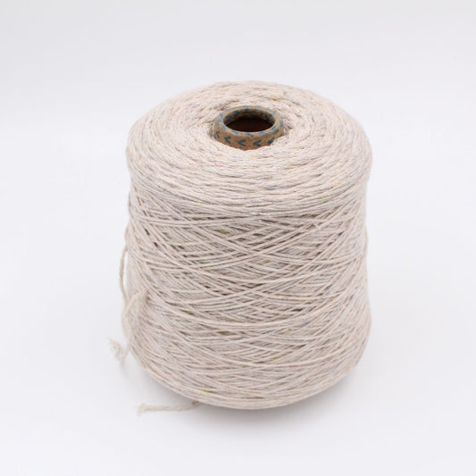 Filato cashmere 100% nm 3200 catenella colore beige melange rocche 400 gr