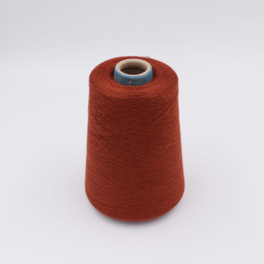 JAIPUR Filato cashmere 70% seta 30% nm 2/56 pettinato colore mattone rocche 420 gr