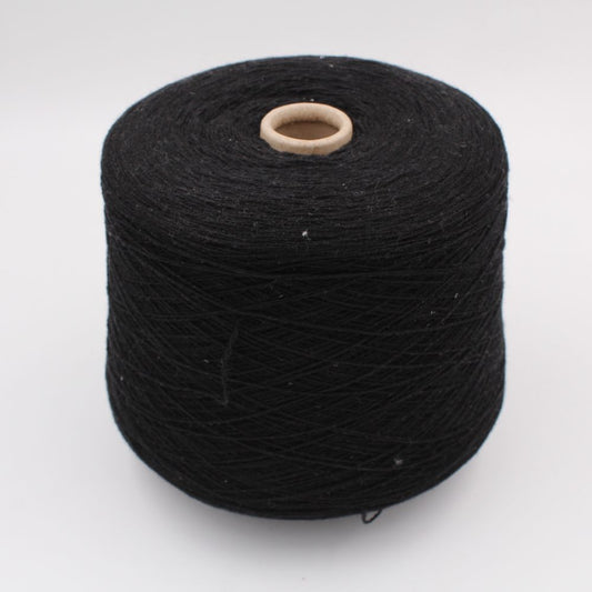 87% extrafine merino yarn 10% cashmere 3% polyester nm 8500 with sequins color black cones 440 gr