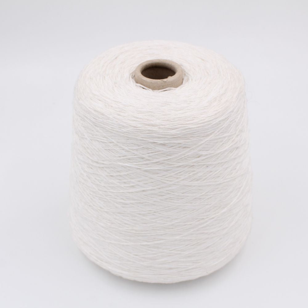 DESERT DIAMANTE 46% cotone 40% lino 14% seta con paillettes nm 7500 colore bianco rocche 440 gr