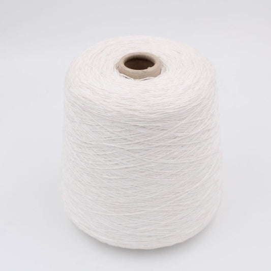 DESERT DIAMANTE 46% cotton 40% linen 14% silk with sequins nm 7500 color white cones 440 gr