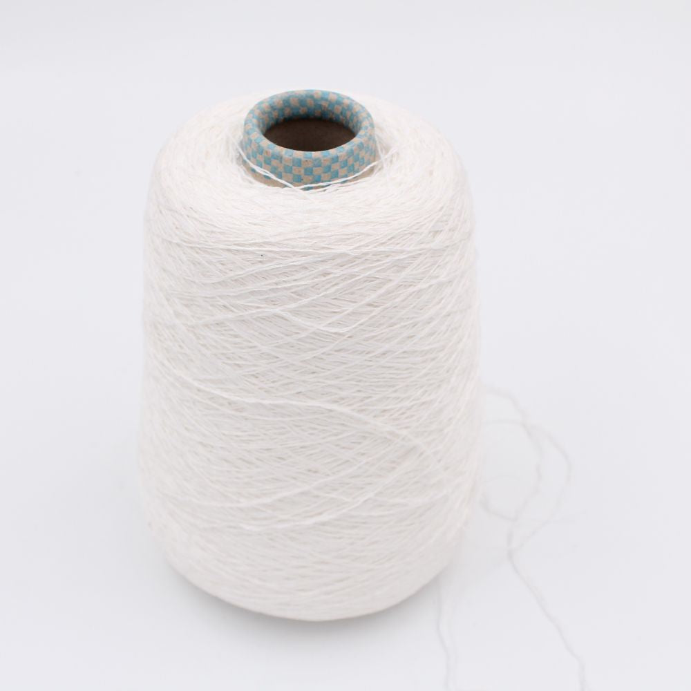 DESERT DIAMANTE 46% cotone 40% lino 14% seta con paillettes nm 7500 colore bianco rocche 590 gr