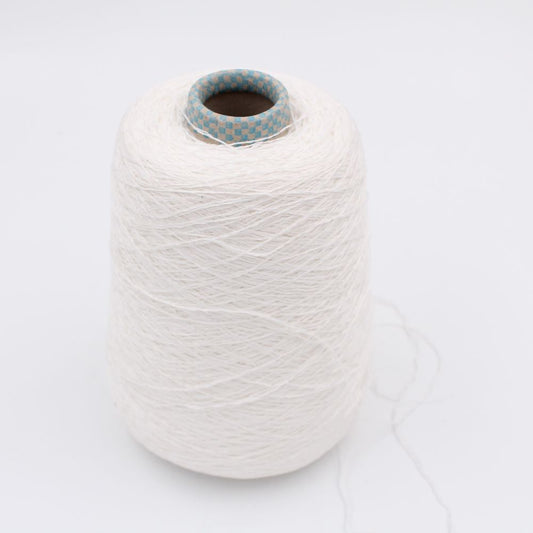 DESERT DIAMANTE 46% cotton 40% linen 14% silk with sequins nm 7500 color white cones 280 gr