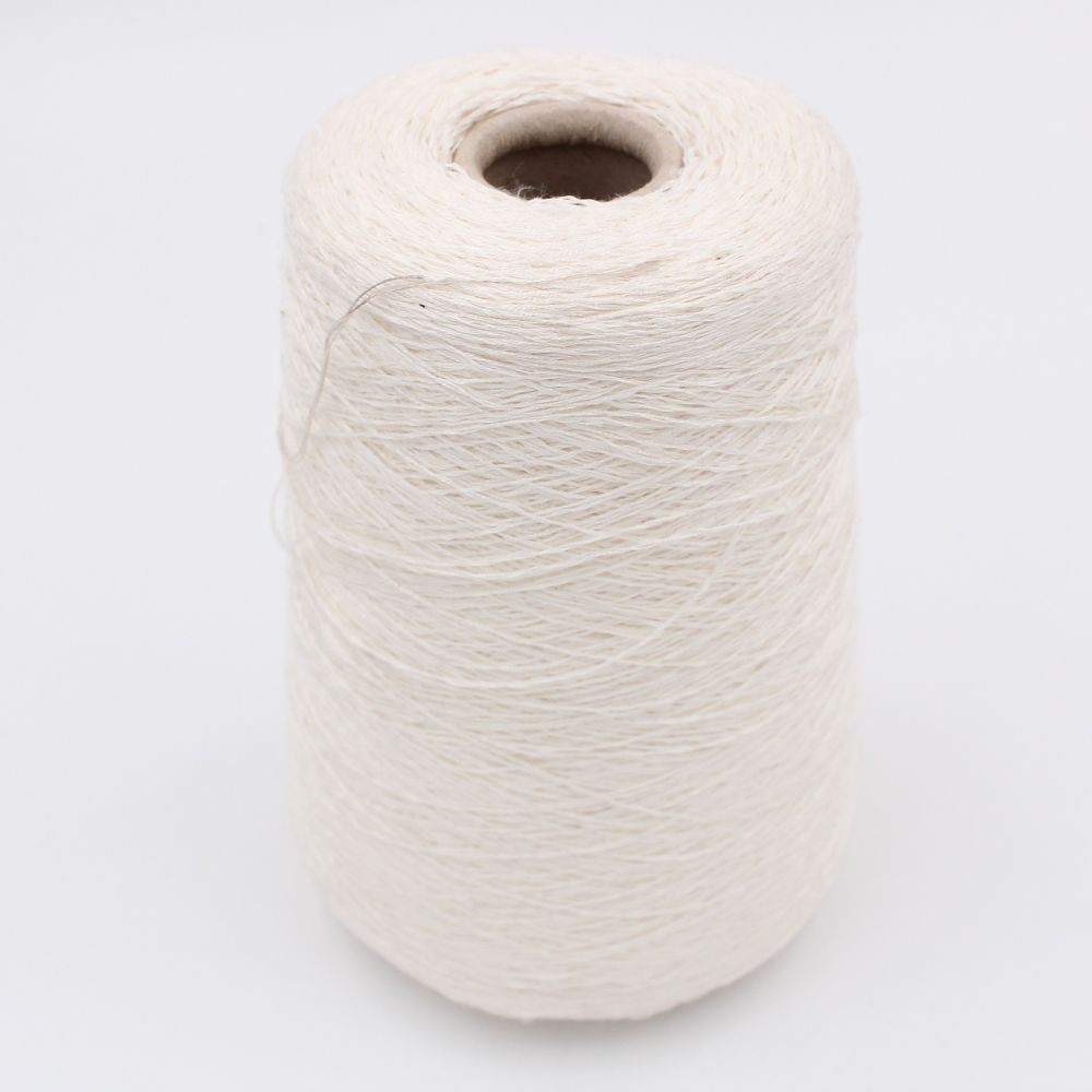 DESERT DIAMANTE 75% linen 25% silk with sequins nm 6500 color white cones 440 gr