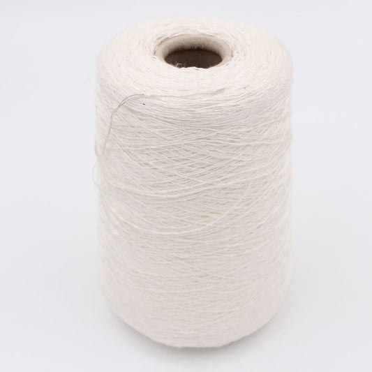 DESERT DIAMANTE 75% linen 25% silk with sequins nm 6500 color white cones 440 gr