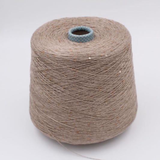 DESERT DIAMANTE 75% linen 25% silk with sequins nm 6500 color wheat cones 480 gr