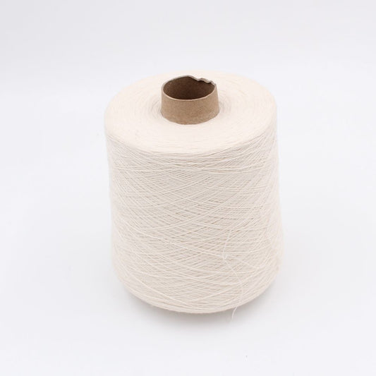 Filato 2/28 100% Cashmere colore bianco naturale rocche 500gr