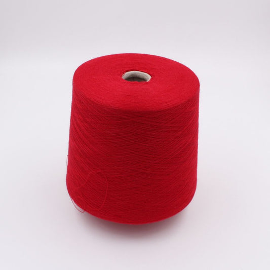 ROYAL Filato cashmere 70% seta 30% nm 2/58 colore rosso rocche 470 gr