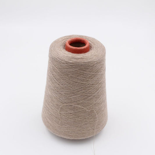Yarn 55% Silk 45% Cashmere nm 2/48 beige color cones 400gr