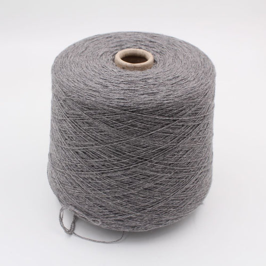 ALTER-ECO yarn 97% cashmere 3% merino wool nm 2/12 medium grey color 470gr cones