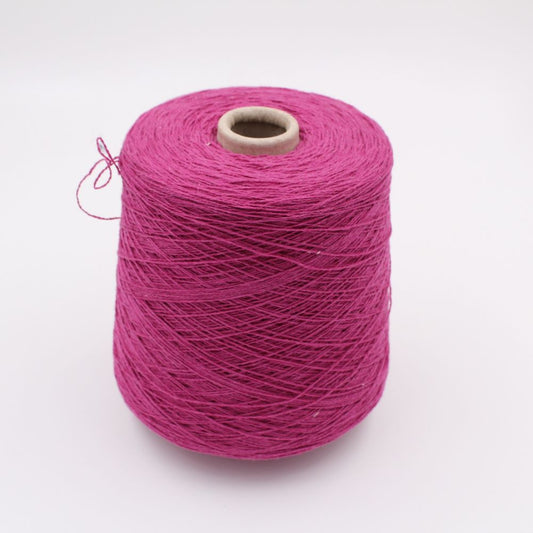 70MADE yarn 70% cashmere 30% merino wool nm 2/12 fuchsia color 480gr cones
