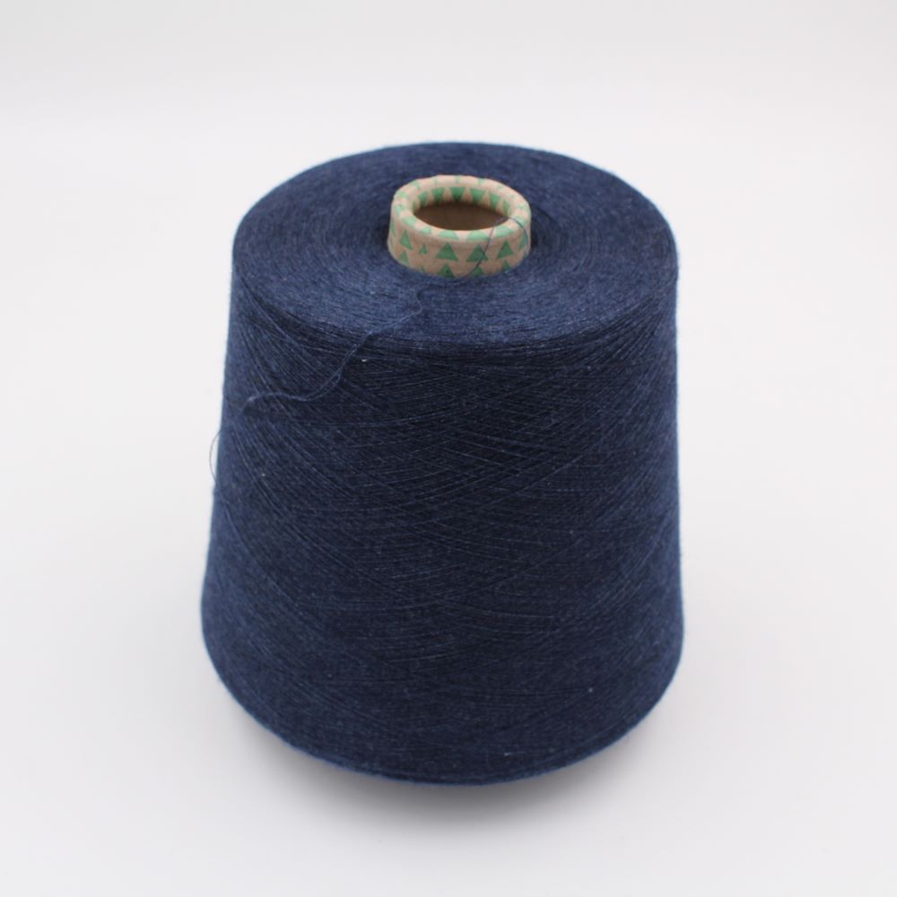 70% cashmere 30% silk nm 2/80 combed color blue cones 440 gr