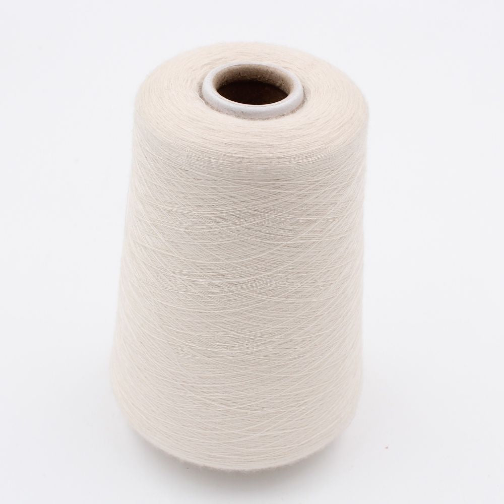 yarn 2/60 100% Cashmere color natural white cones 470 gr