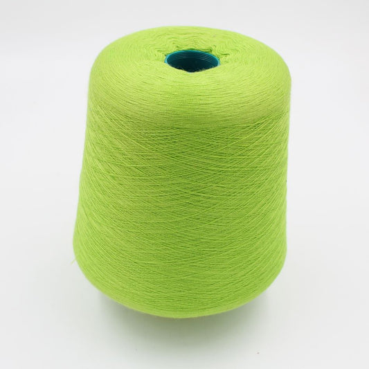 Yarn cashmere 70% silk 30% nm 2/58 color plaid green cones 460 gr