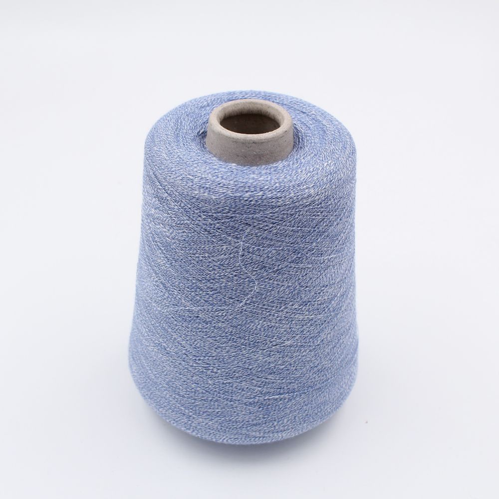Yarn linen 65% cashmere 35% nm 2/52 color bluette cones 480 gr