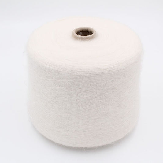 Filato 60% Alpaca 40% Poliammide nm 9000 colore bianco rocche 660 gr