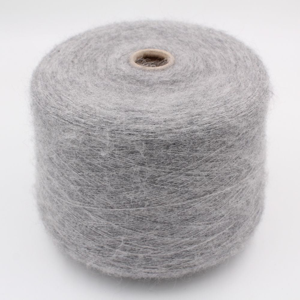 Yarn 60% Alpaca 40% Polyamide nm 9000 color pearl grey cones 570 gr