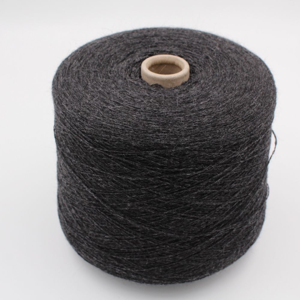 Yarn nm 2/12 50% alpaca 50% wool color anthracite cones 590 gr
