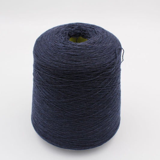 2/28 70% merino extrafine 30% cashmere colore blu melange rocche 720 gr
