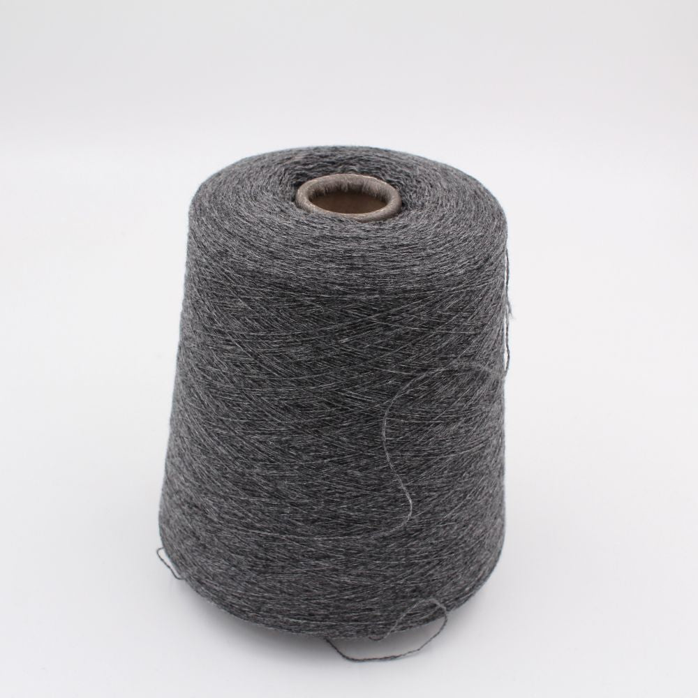 Yarn 2/28 100% Cashmere color dark grey cones 640gr