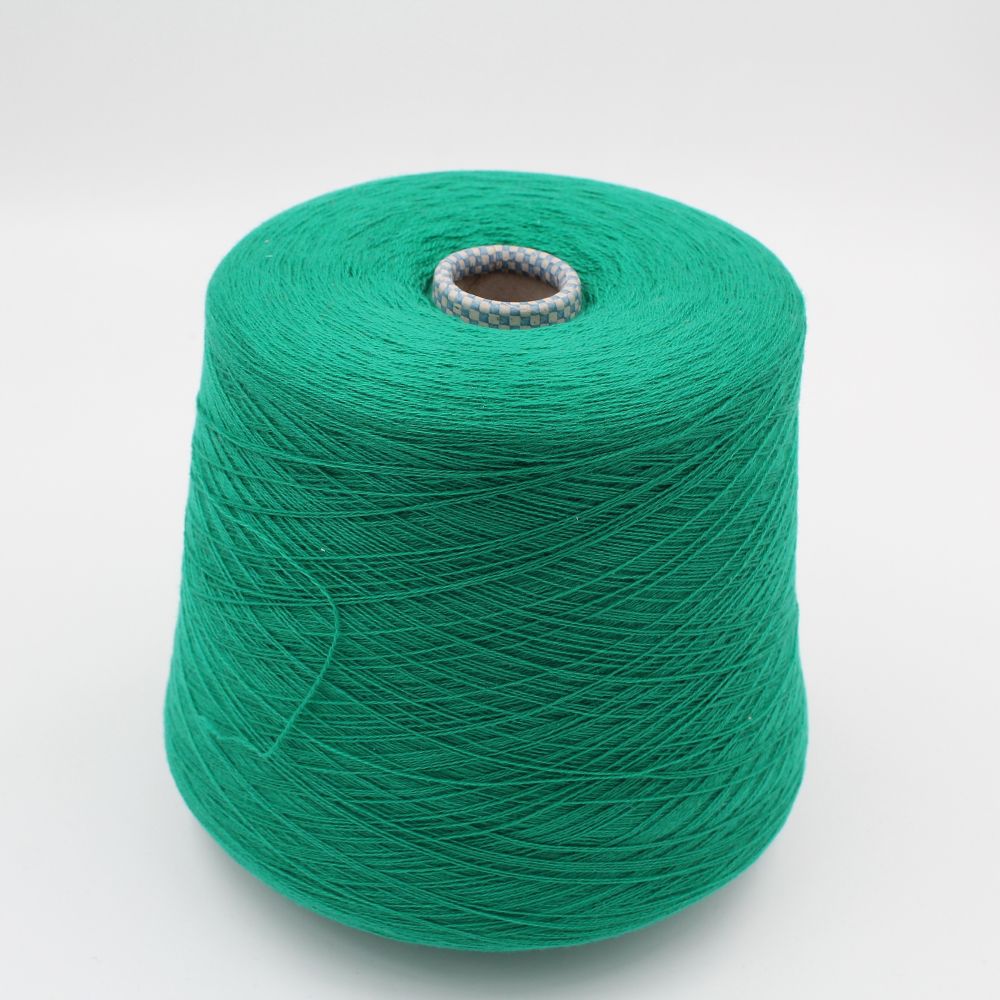 Filato 2/28 100% Cashmere colore verde rocche 500gr