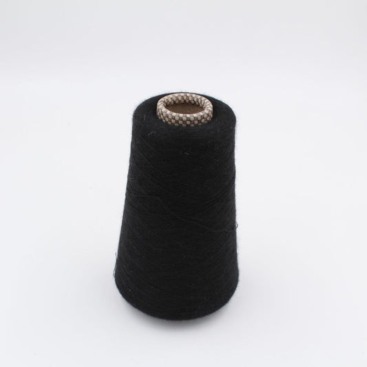 JAIPUR Yarn cashmere 70% silk 30% nm 2/56 combed color black cones 670 gr