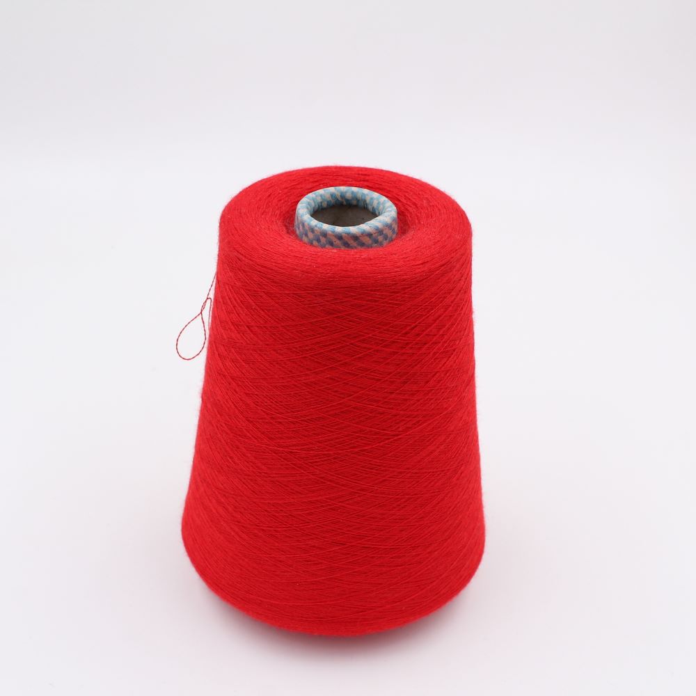 JAIPUR Yarn cashmere 70% silk 30% nm 2/56 combed color red cones 760 gr