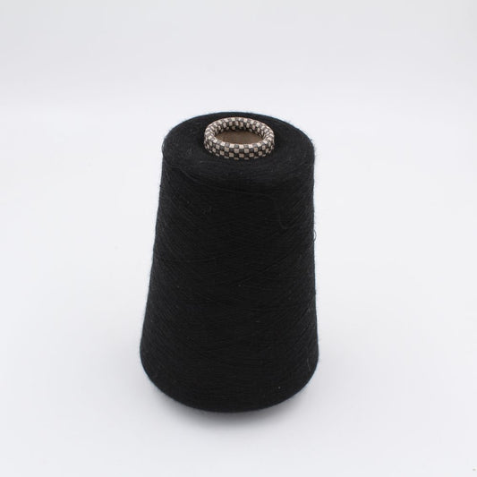 JAIPUR Yarn cashmere 70% silk 30% nm 2/56 combed color black cones 420 gr