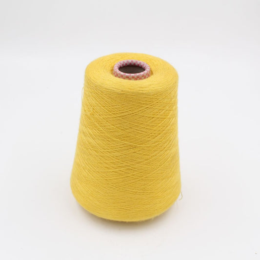 JAIPUR Yarn cashmere 70% silk 30% nm 2/56 combed color yellow cones 620 gr
