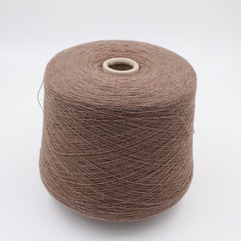 Filato 2/28 100% Cashmere colore dark brown rocche 590gr