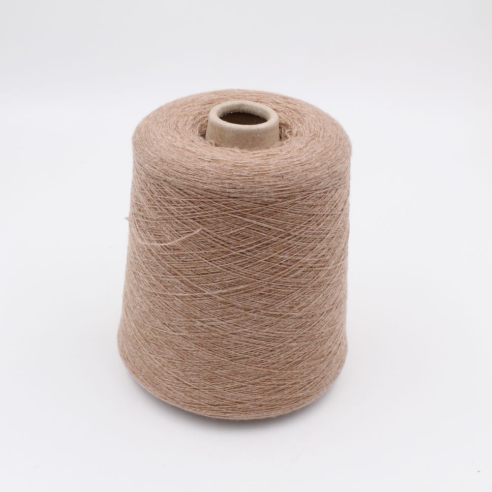 Yarn 2/28 100% Cashmere color light beige cones 630gr