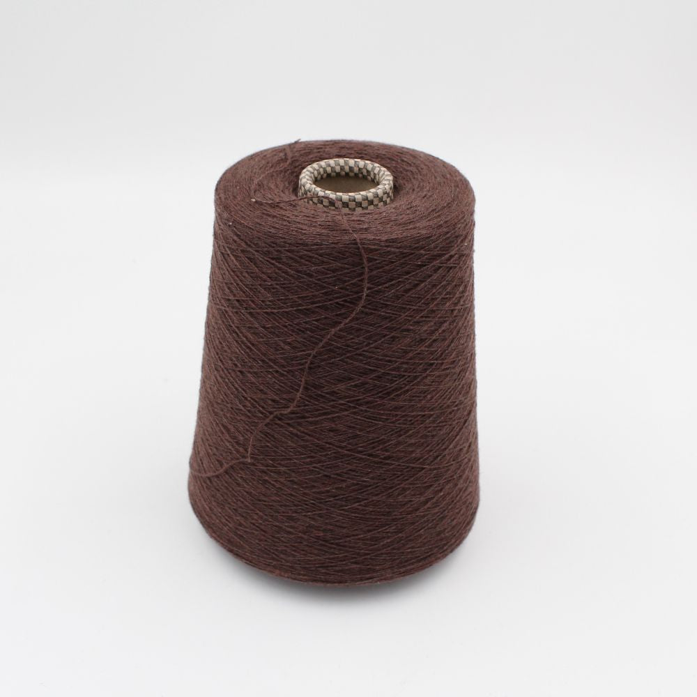 Yarn 2/28 100% Cashmere color brown cones 460gr