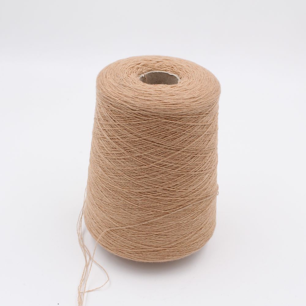 Yarn 2/27 100% Cashmere color light camel cones 510gr