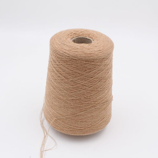 Filato 2/27 100% Cashmere colore cammello chiaro rocche 510gr