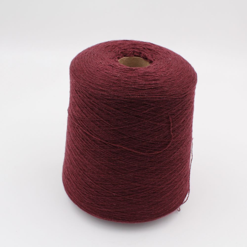 CONCORD Yarn 2/26 100% Cashmere color bordeaux cones 740gr