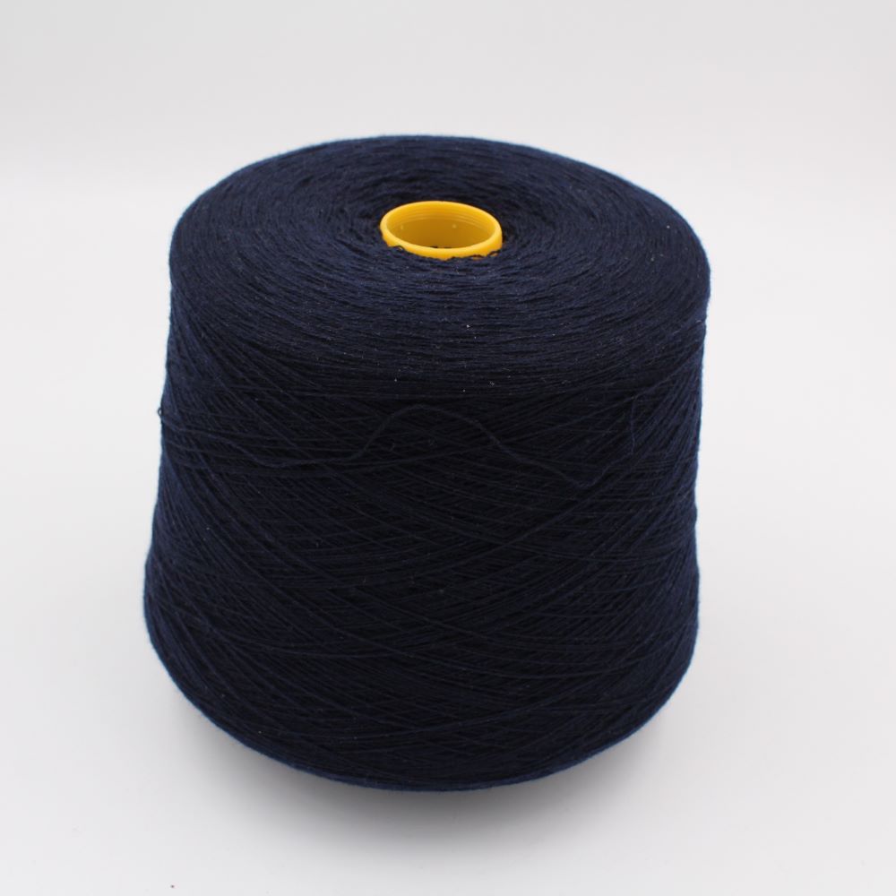 Filato 2/28 100% Cashmere colore navy rocche 490gr