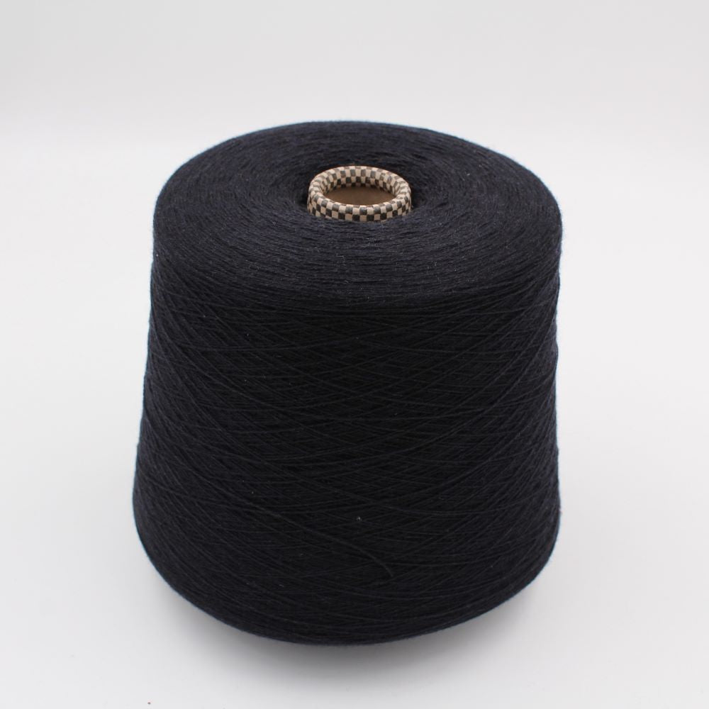 Filato 2/28 100% Cashmere colore nero rocche 490gr