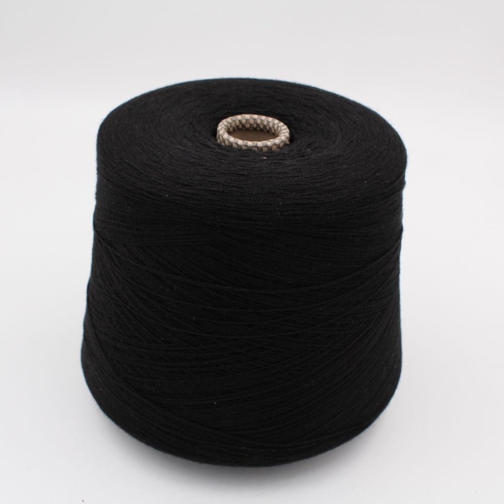 Filato 2/28 100% Cashmere colore nero rocche 490gr