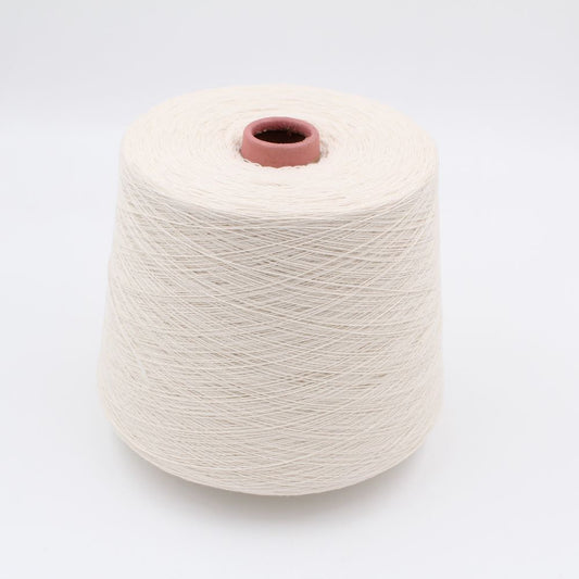 Yarn 2/25 100% Cashmere color white cones 490gr