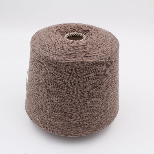 Yarn 2/24 100% Cashmere color dark brown cones 530gr