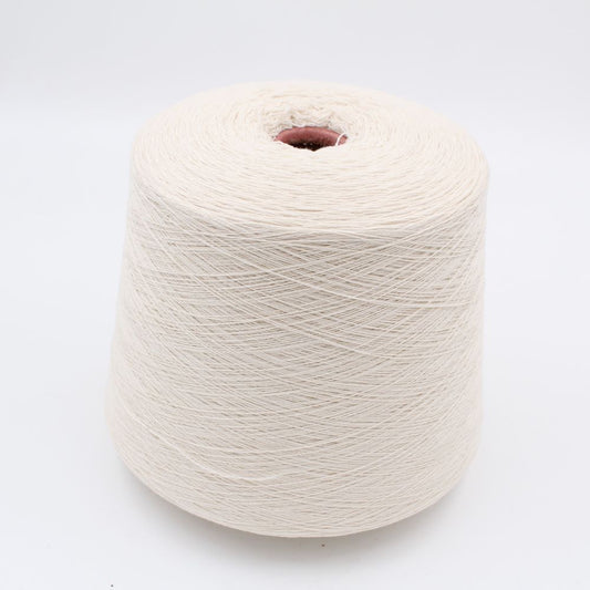 Yarn 2/28 100% Cashmere color white cones 540gr