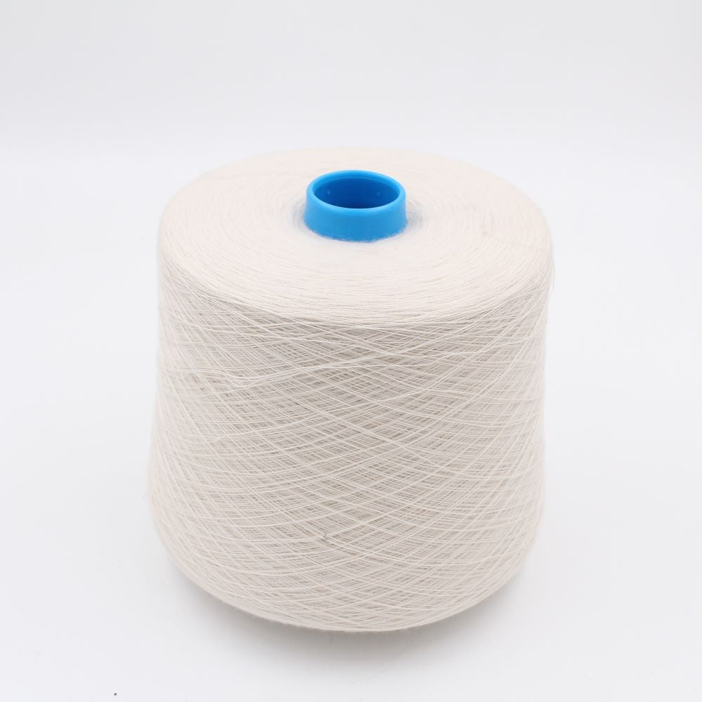 Yarn 2/30 100% Cashmere color white cones 400gr