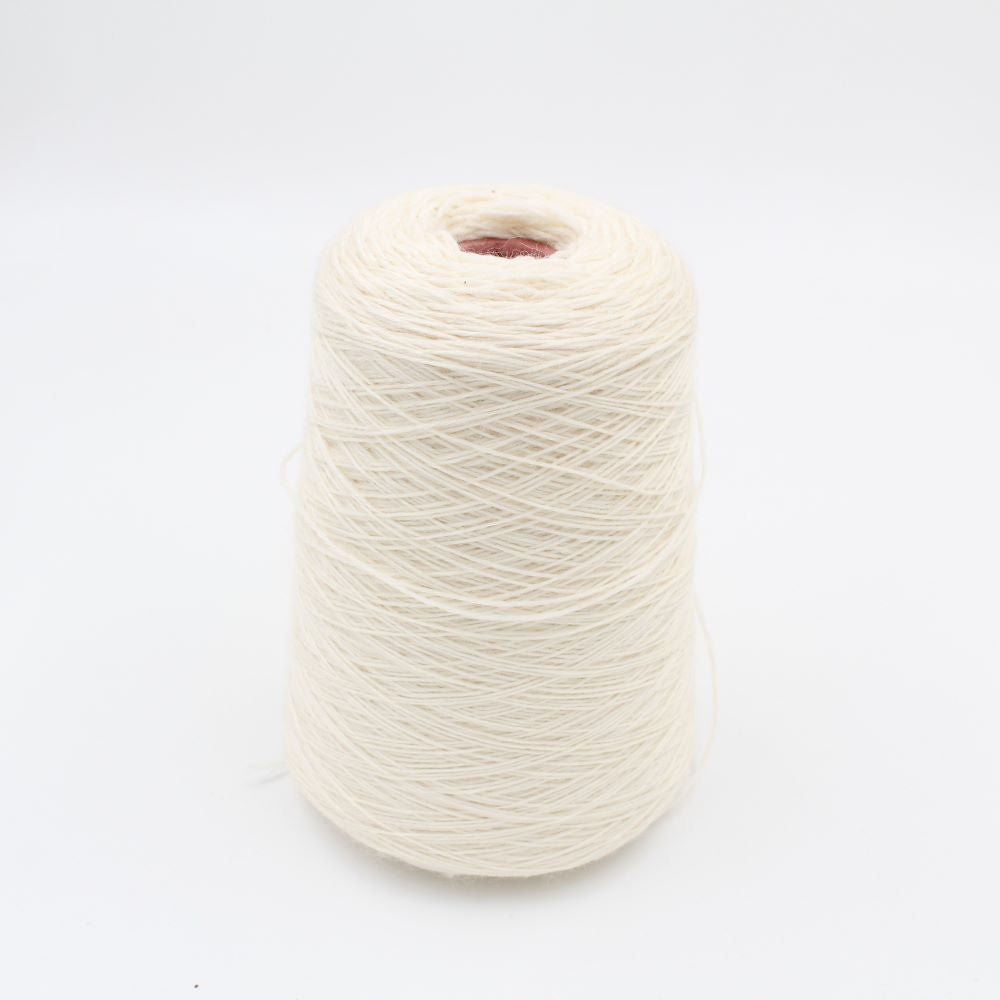Filato 100% Lana nm 4/16 colore bianco naturale rocche 460gr