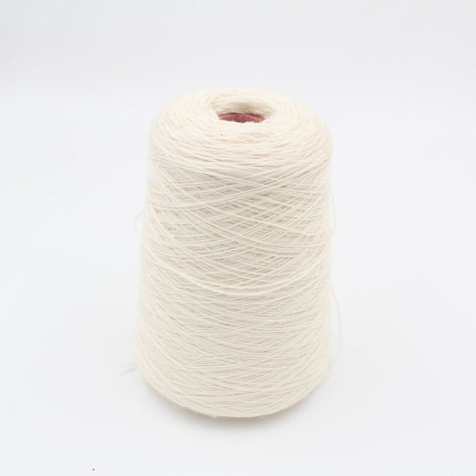 Yarn 100% Wool nm 4/16 natural white color 460gr cones