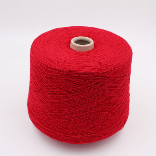 Extrafine merino yarn 70% cashmere 30% nm. 2/15 red color cones 630 gr