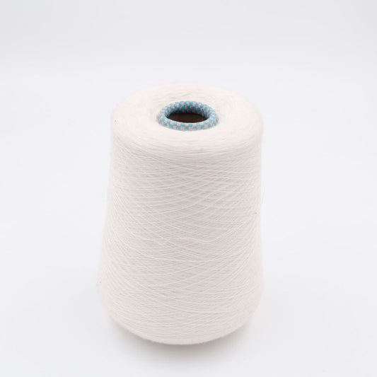 yarn 2/60 100% Cashmere color white cones 470 gr