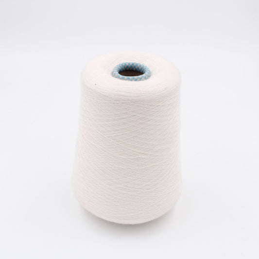 yarn 2/60 100% Cashmere color white cones 470 gr