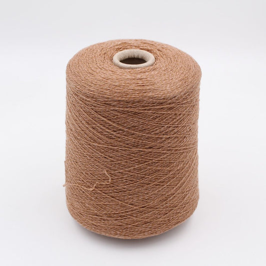 Yarn 100% Cashmere nm. 1/28 color melange camel cones 430gr