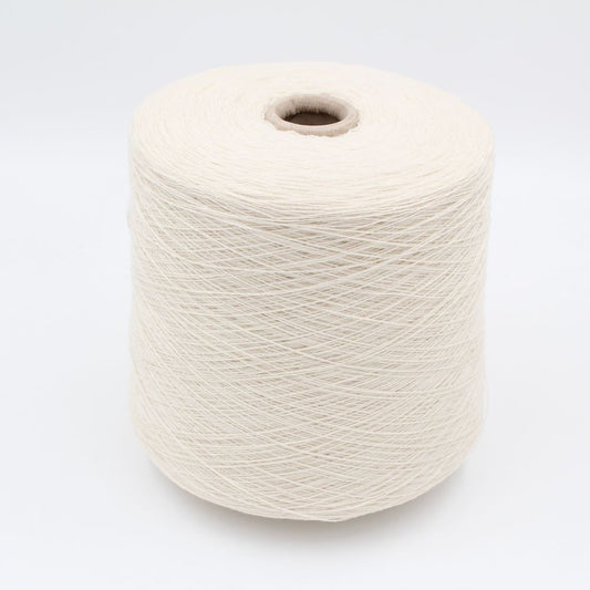 Yarn 100% Cashmere nm. 1/28 color natural white cones 790gr